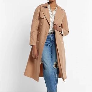 Express Trench Coat w/ removable shearling lining
